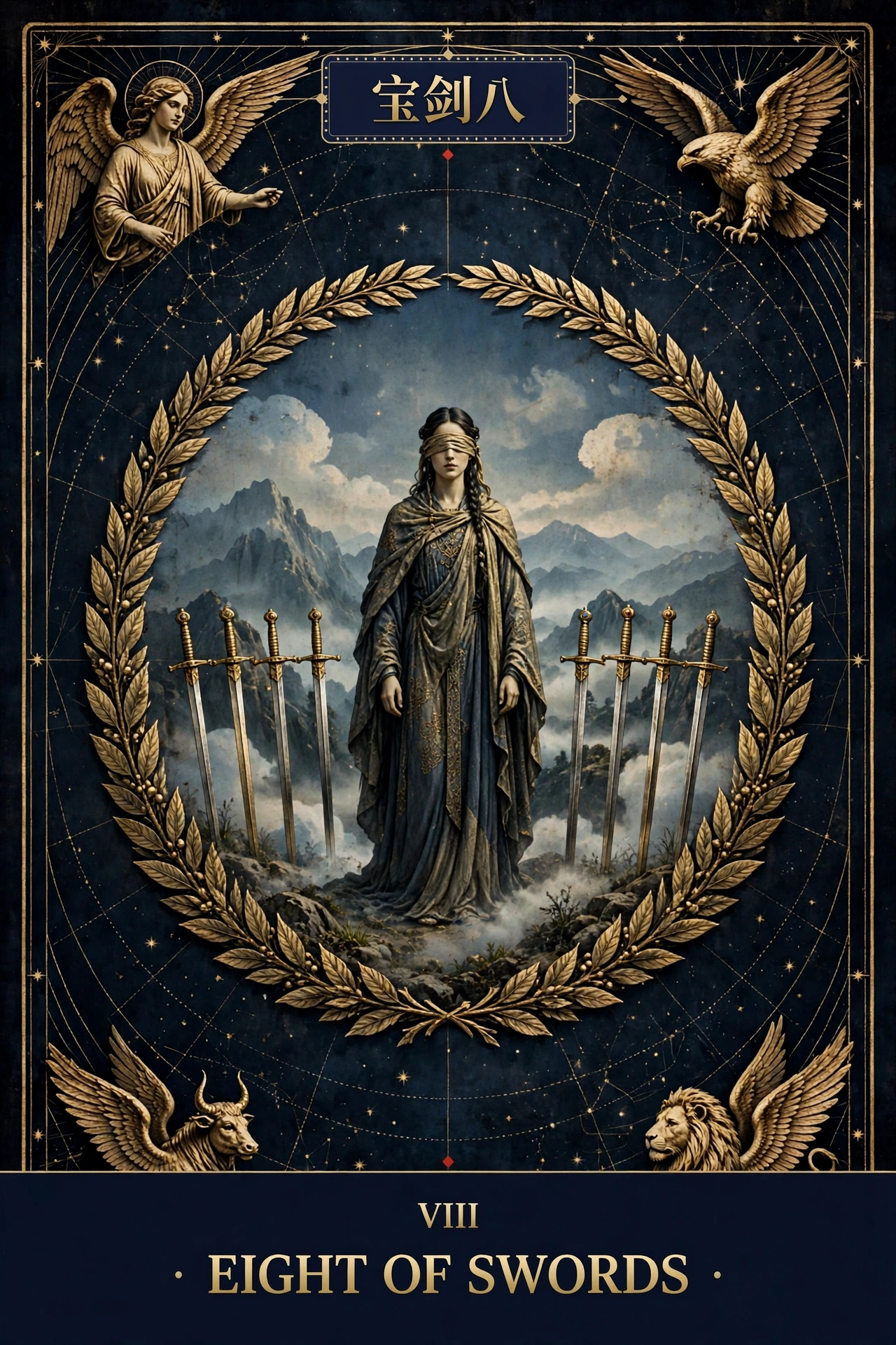 宝剑八 (EIGHT OF SWORDS)