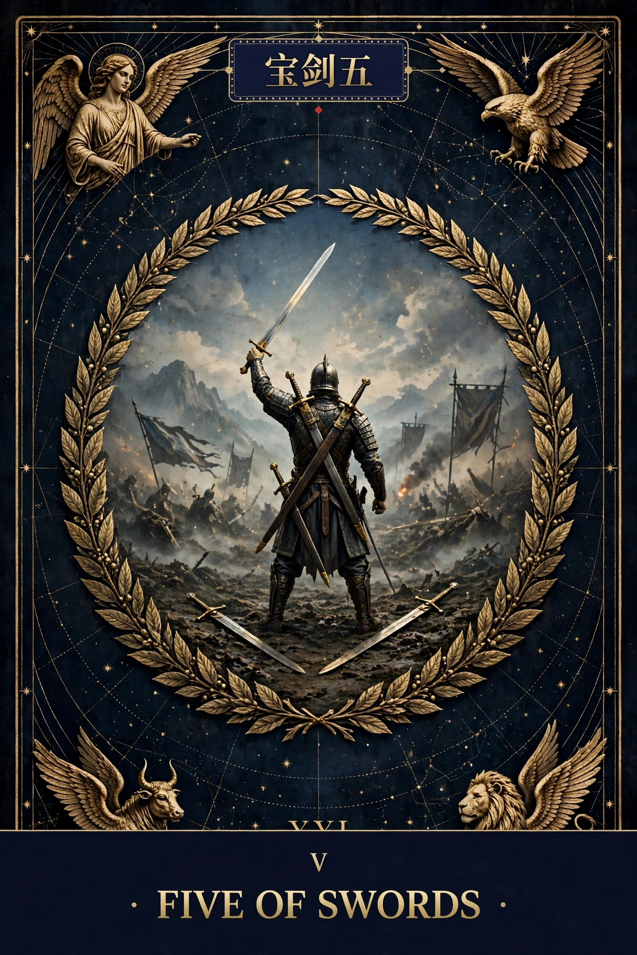 宝剑五 (FIVE OF SWORDS)