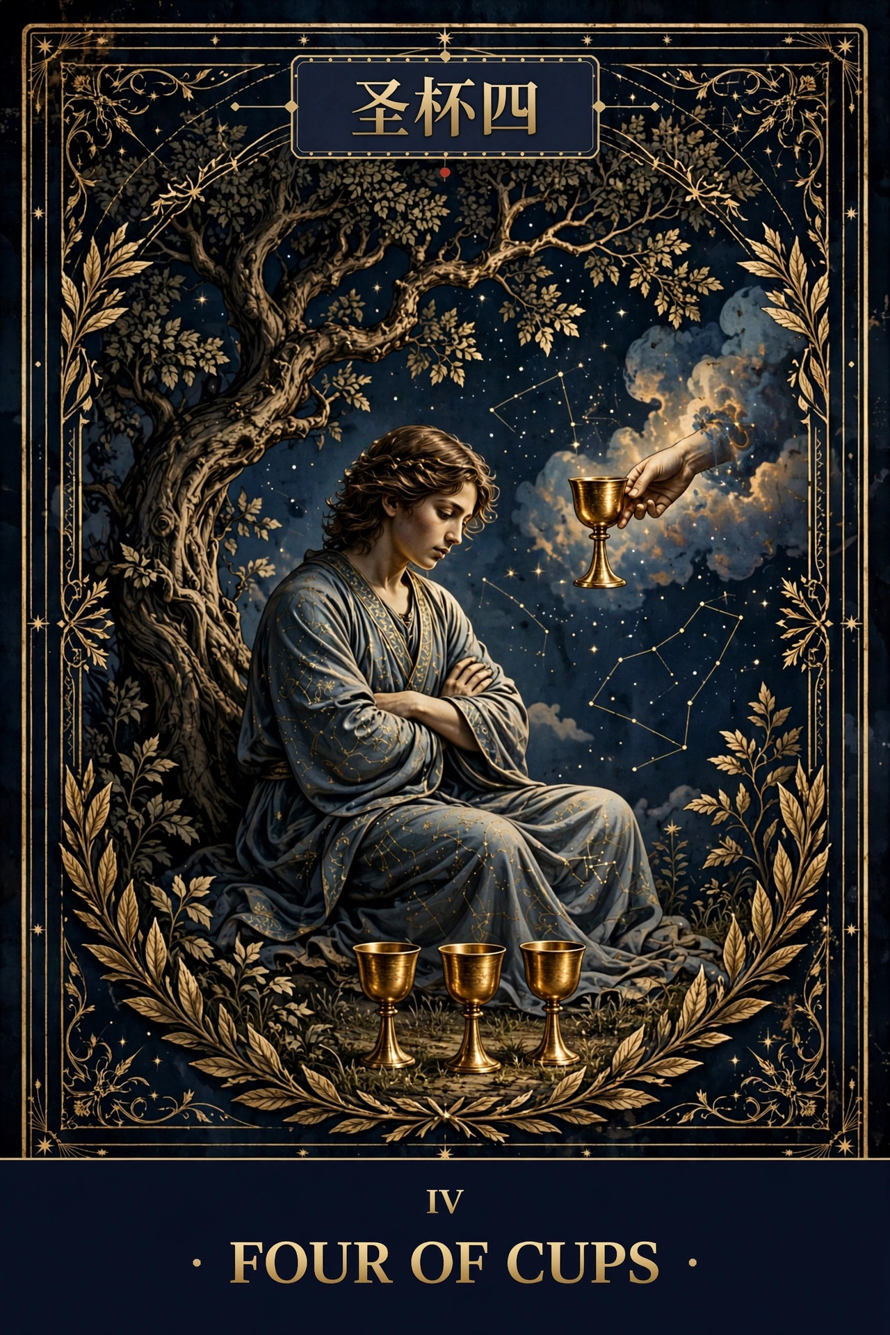 圣杯四 (FOUR OF CUPS)