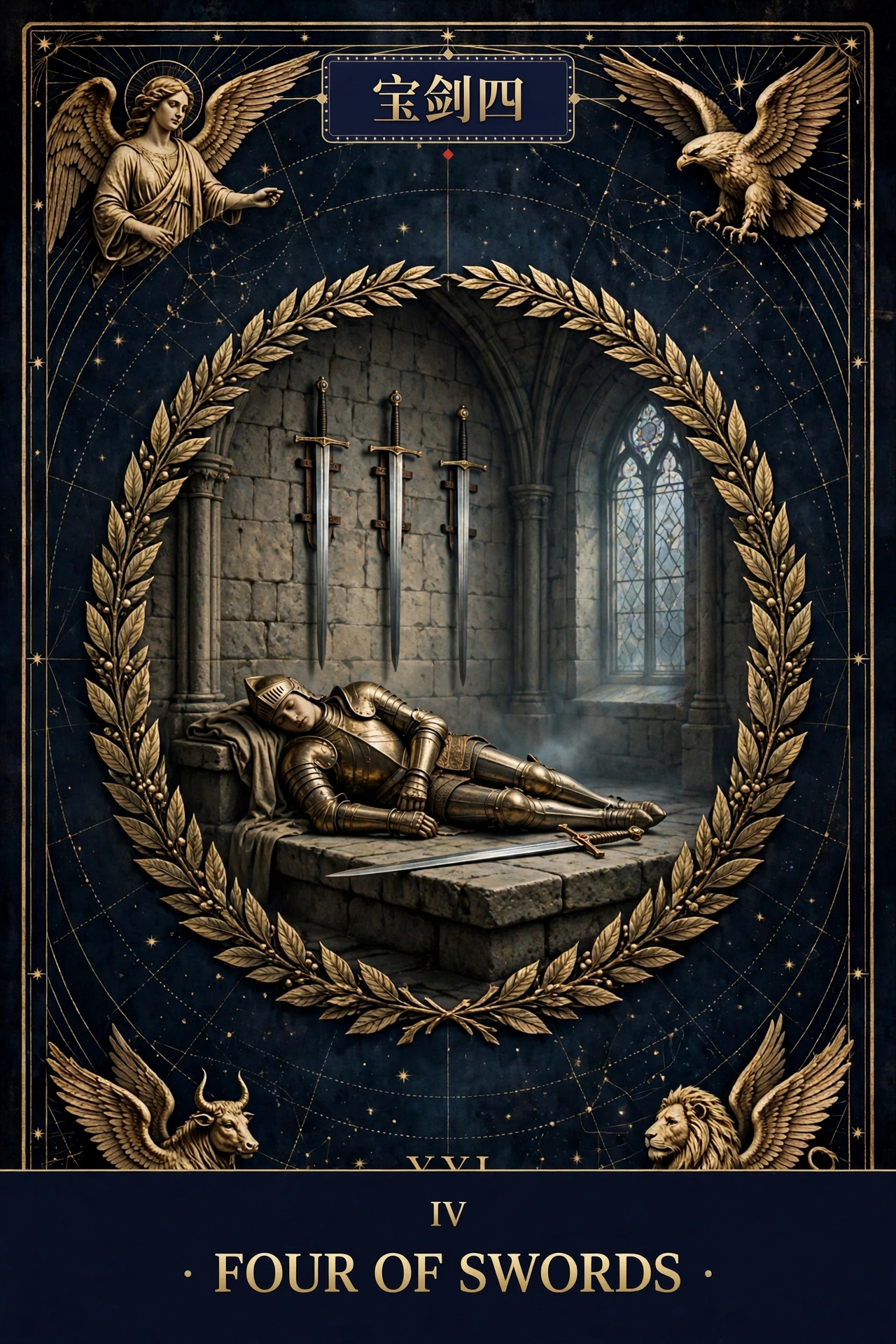 宝剑四 (FOUR OF SWORDS)