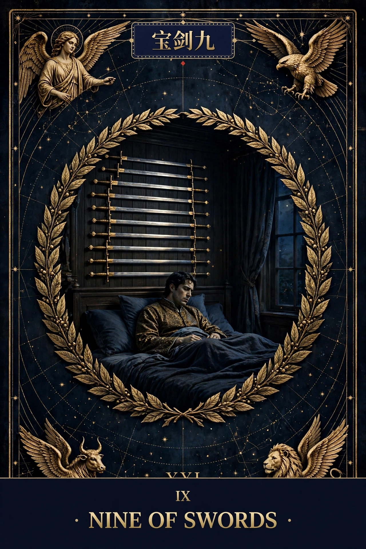 宝剑九 (NINE OF SWORDS)