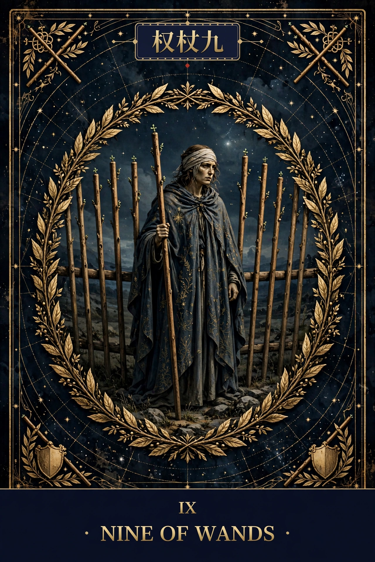 权杖九 (NINE OF WANDS)