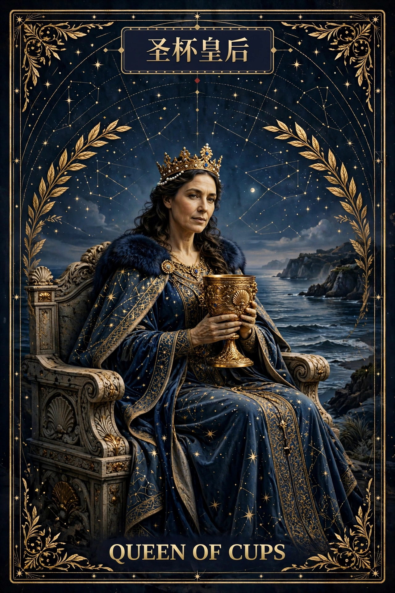 圣杯皇后 (QUEEN OF CUPS)
