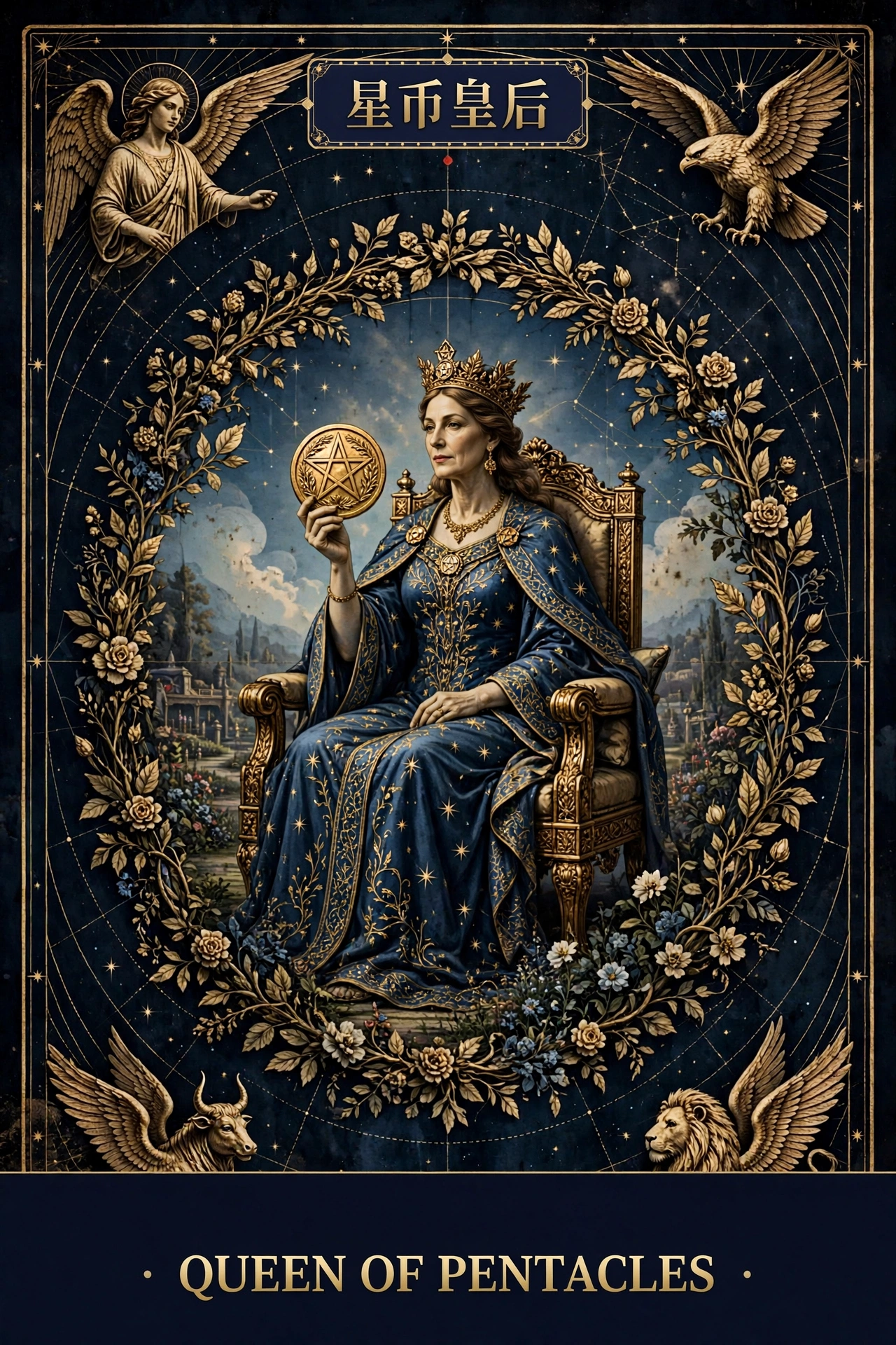 星币皇后 (QUEEN OF PENTACLES)