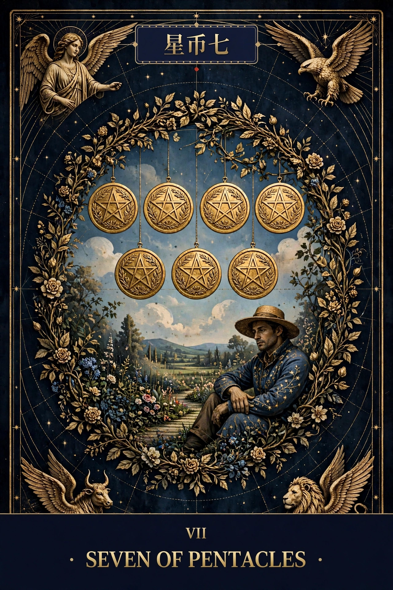 星币七 (SEVEN OF PENTACLES)