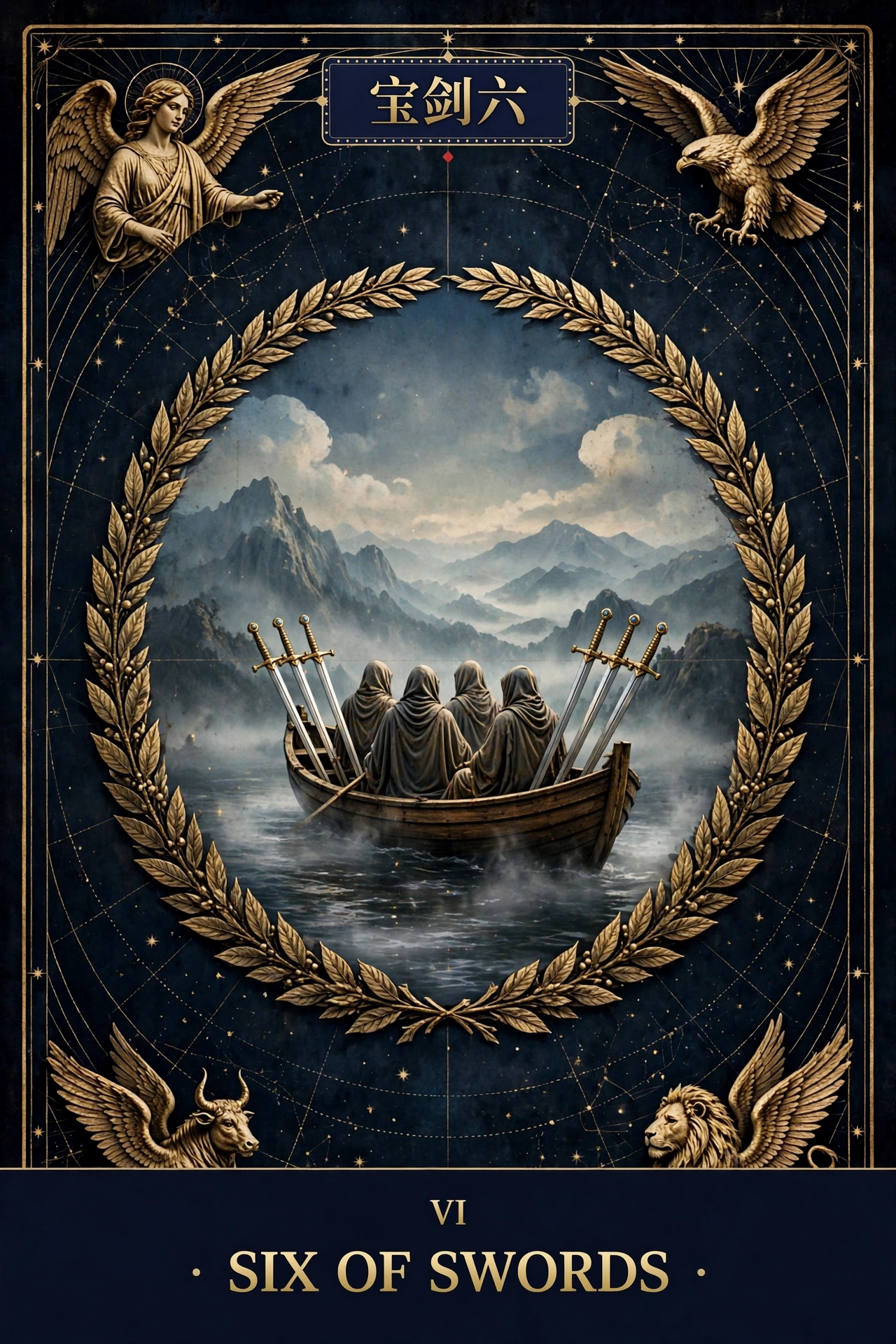 宝剑六 (SIX OF SWORDS)