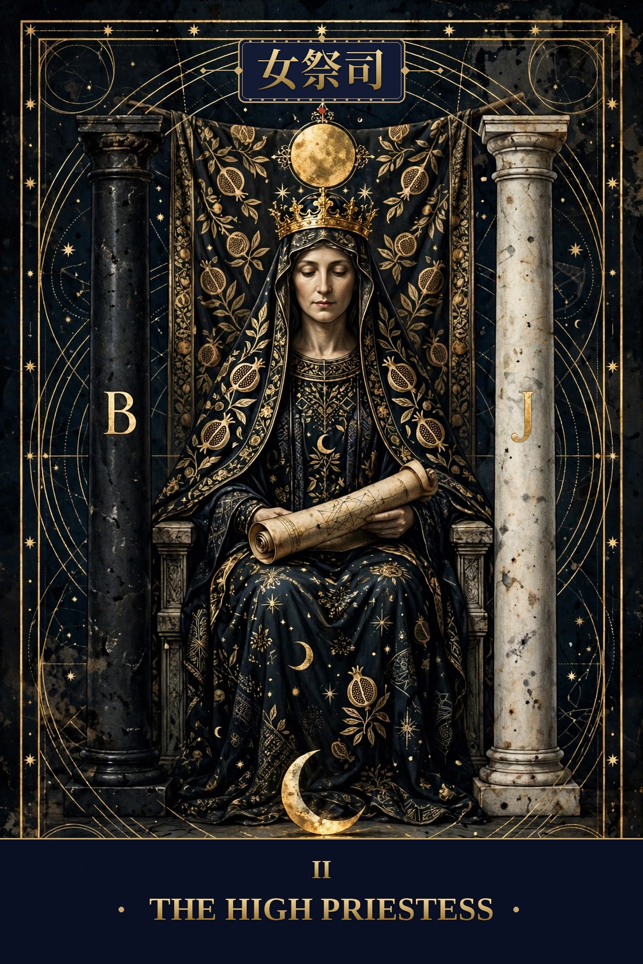 女祭司 (The High Priestess)
