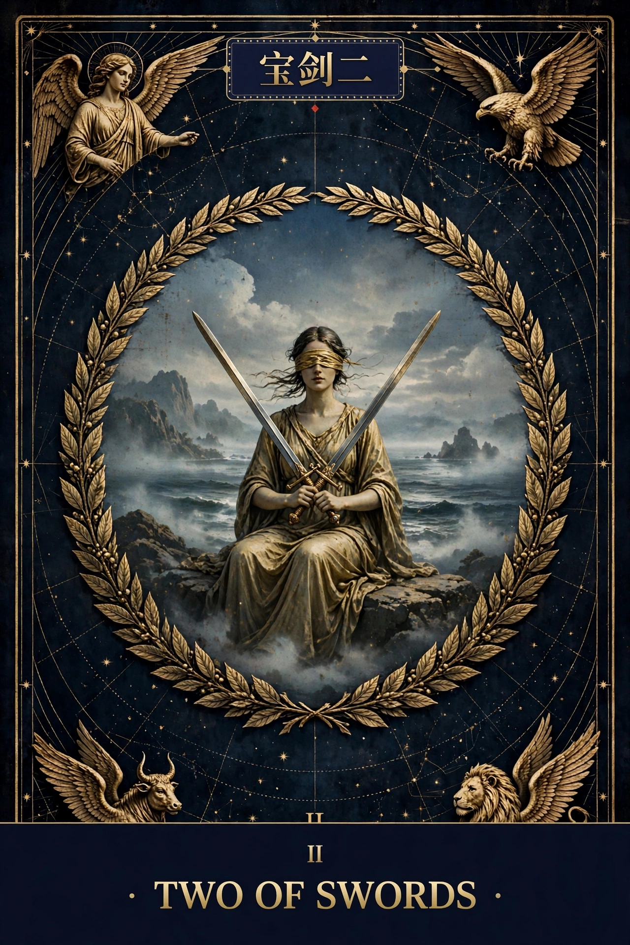 宝剑二 (TWO OF SWORDS)